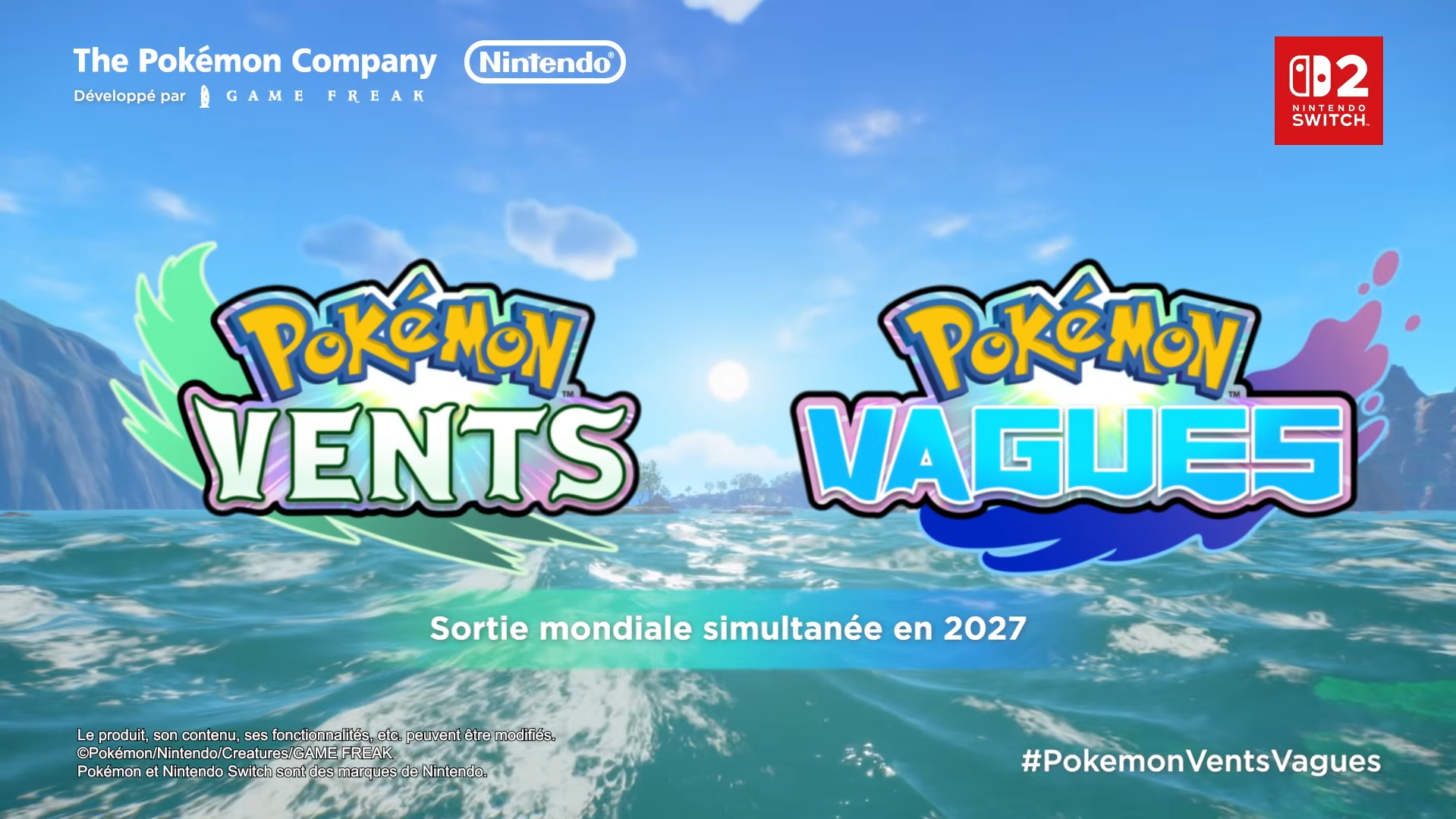Pokémon Vents et Pokémon Vagues