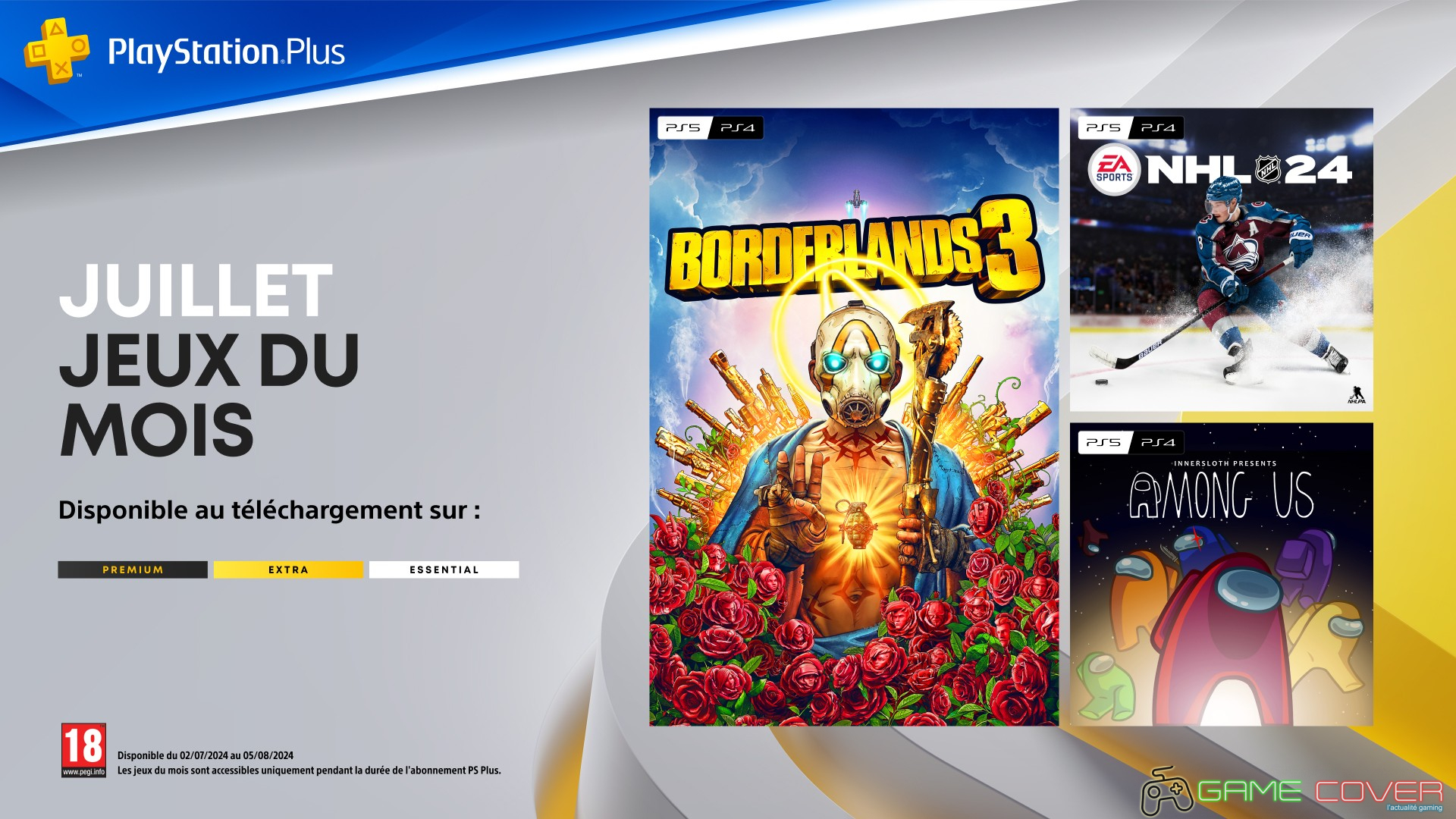 Playstation Plus juillet 2024