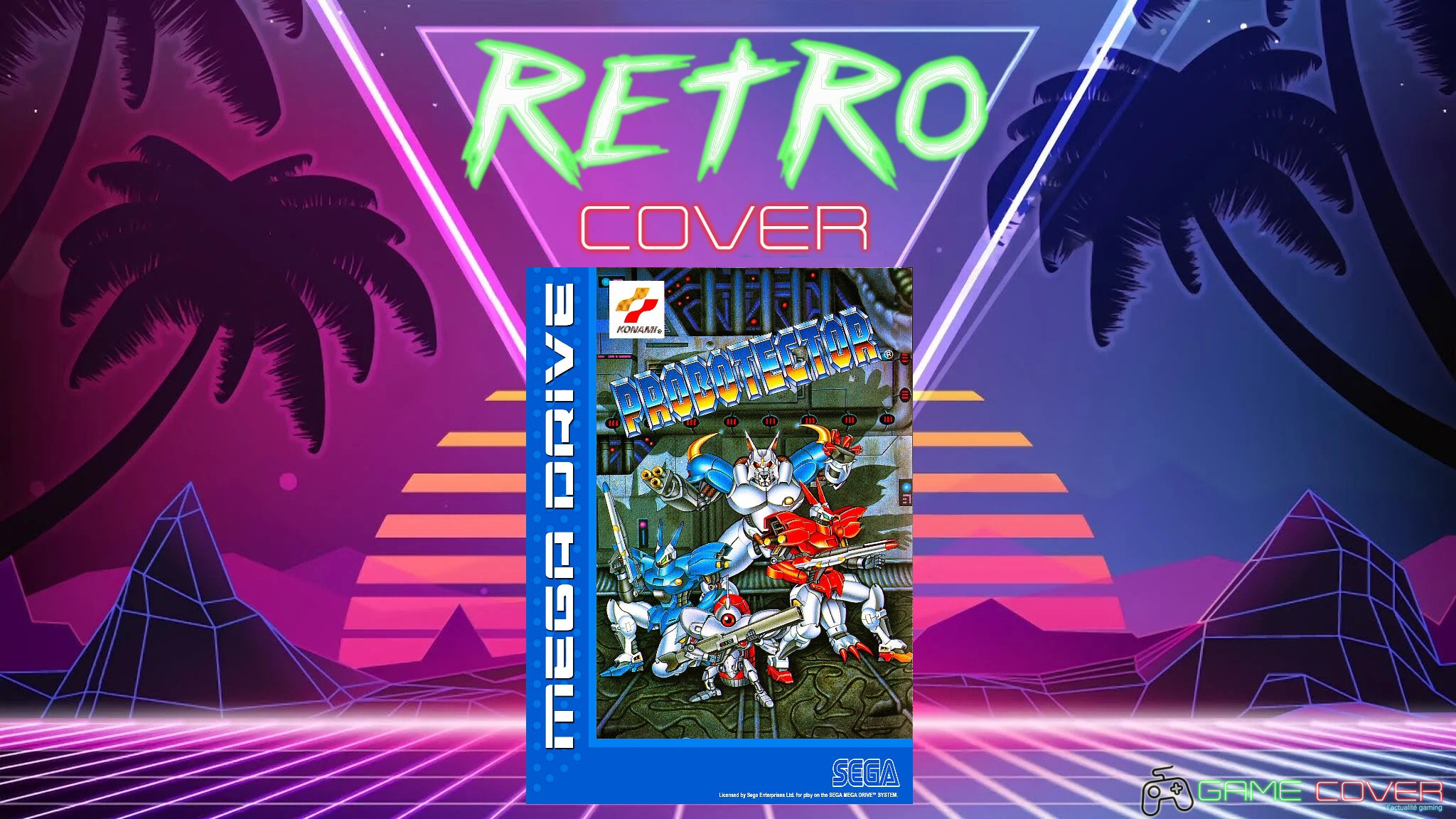 Retro Cover Probotector Megadrive