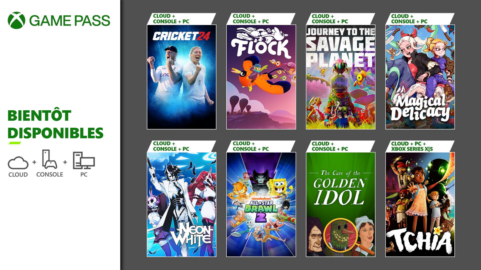 Xbox Game Pass Juillet 2024