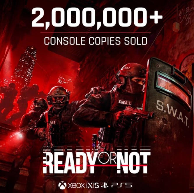 Ready or Not dépasse les 2 millions de vente sur consoles