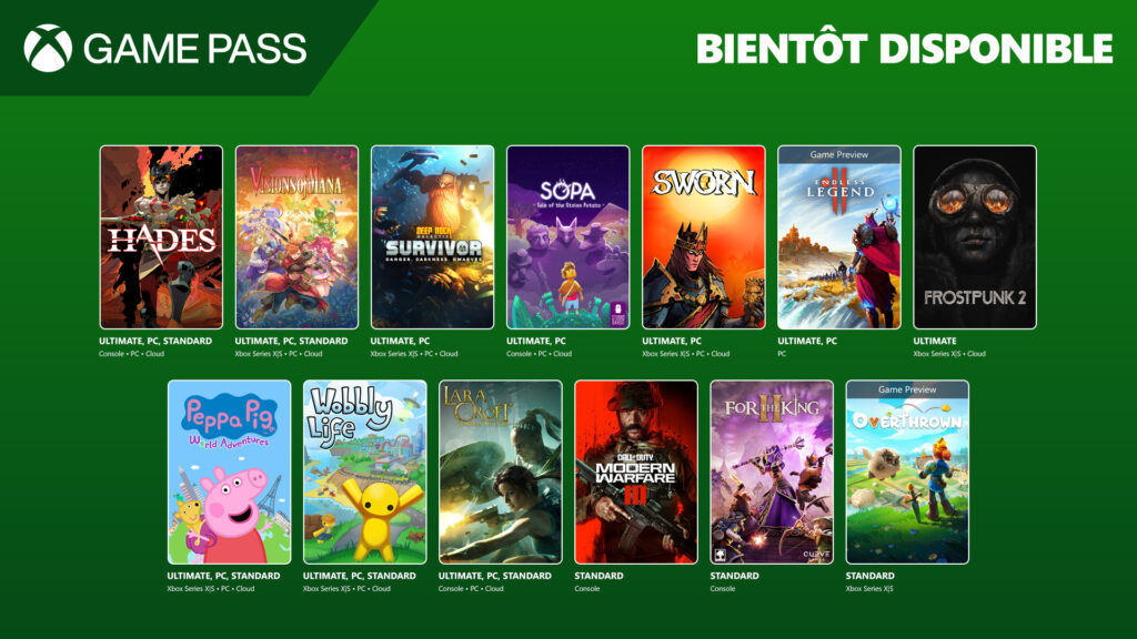 [Xbox Game Pass] Septembre, acte 2 : la variété avant tout !